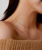 Helene Jewelry 14K 18K Маленькое миндальное плетение Цепочка Ожерелье