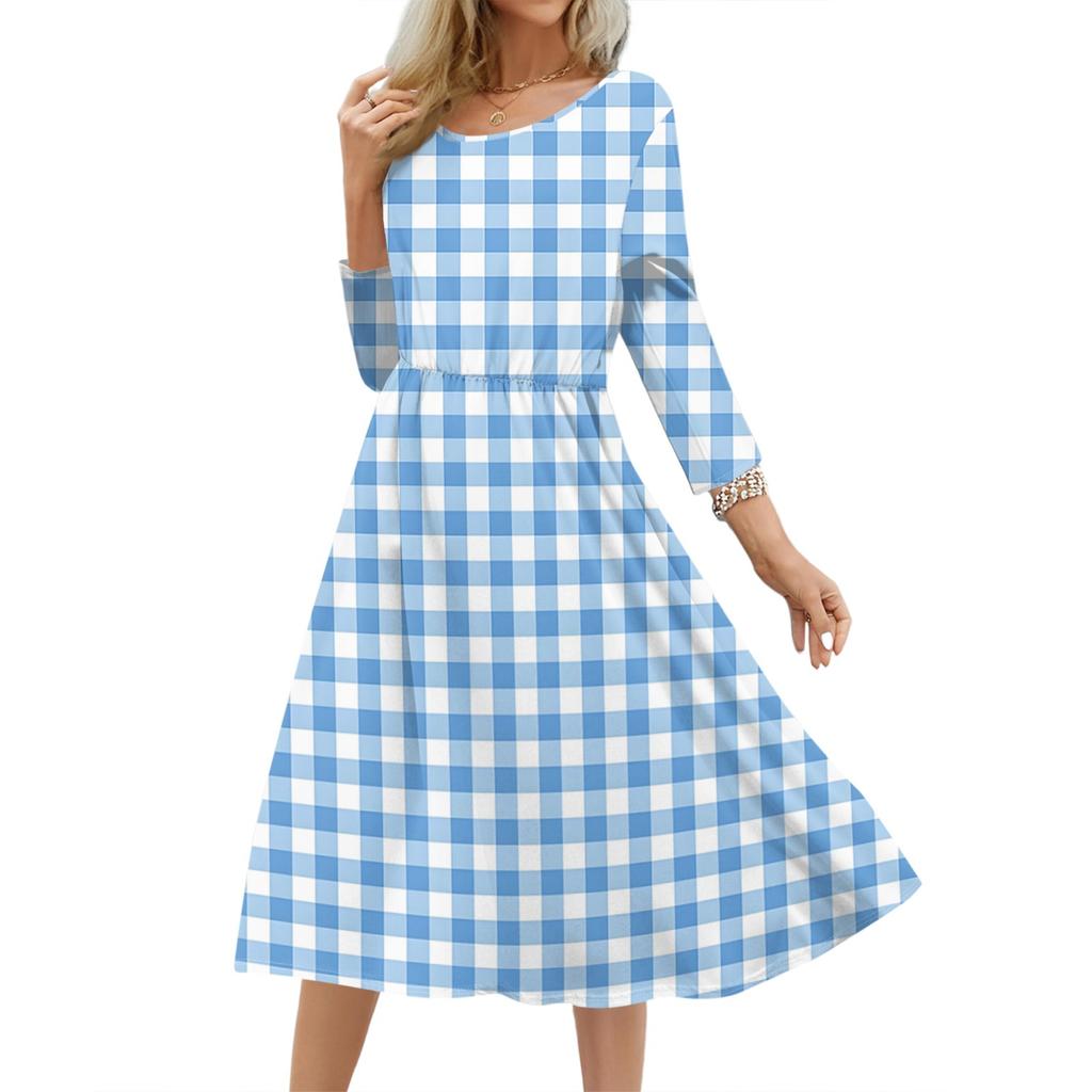 Женское модное платье свободного кроя с цветочным и лиственным принтом