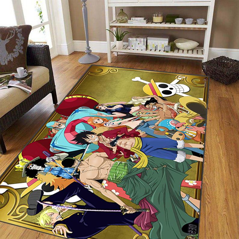 Ковер японского аниме для гостиной, мягкий фланелевой коврик для спальни, противоскользящий коврик для ванной комнаты, детский игровой коврик, большой коврик для самолета