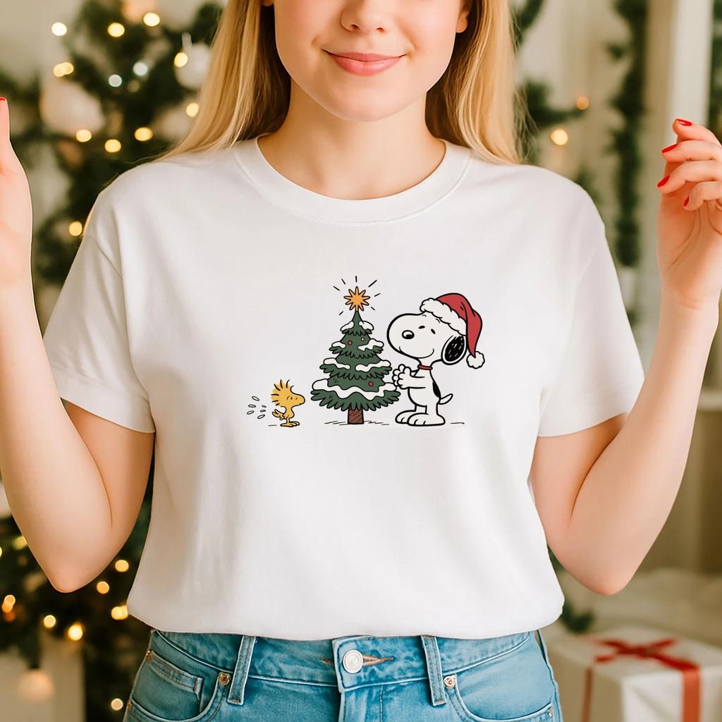 2025 Christmas unisex ,Night before Christmas Family, Snoopy Christmas Tree(CH)