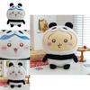 Chiikawa Panda Plush Toy Doll With Soft Pp Cotton Filling For Kids' Bedroom Decor