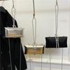 Новый уличный тренд Уличная съемка Сумка женская Ручная Овальная Вечерняя сумка Платье подружки невесты Стразы