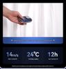 Portable Mini High-Speed Waist Fan with Digital Display for Outdoor Use
