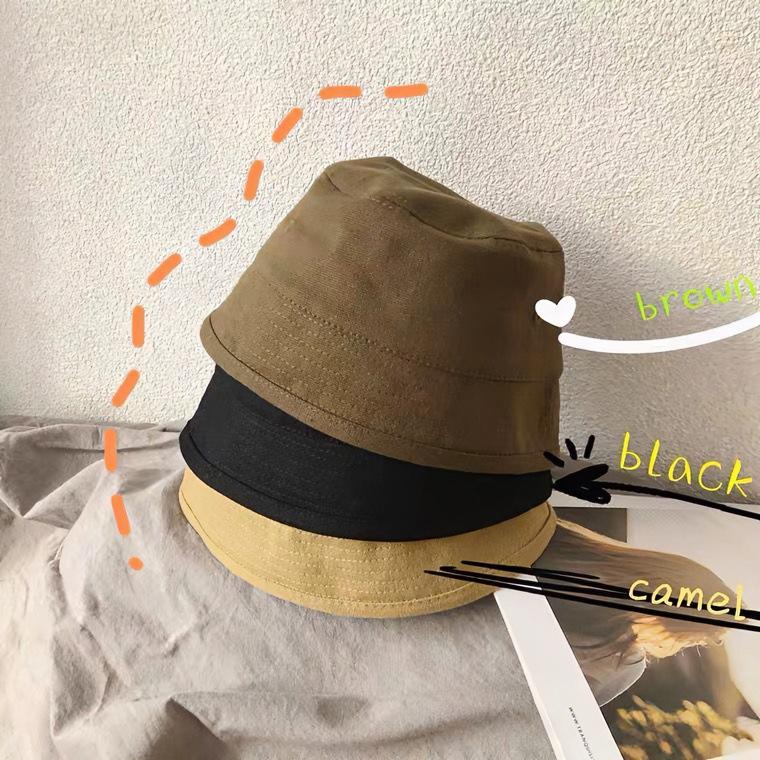 Kids Sun Hat Bucket for Boys Girls 1-6 Years Simple Spring Summer UV Protection Fisherman Cap Fashionable and Versatile