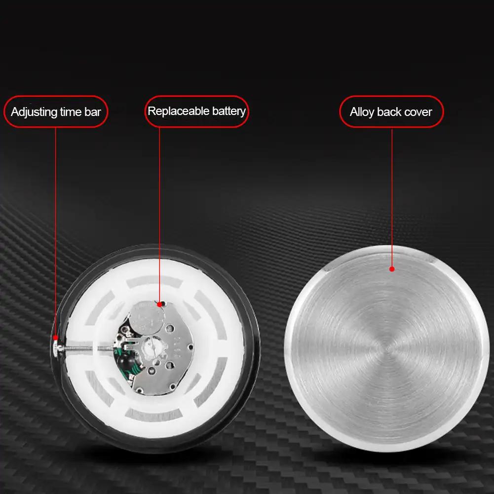 Светящиеся кварцевые часы для салона автомобиля, автоматический термометр, гигрометр для украшения автомобилей, электронные часы, аксессуары