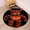 Five Nights at Freddy's Printed Round Rug Carpet Chair Rug Area Rug Entryway Doormats,for Office Chair Living Room Bedroom Kitchen Room.
