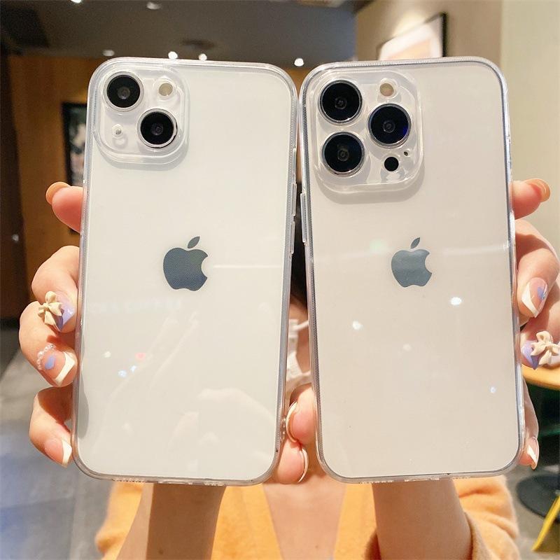 Iphone16 прозрачный чехол для мобильного телефона все включено x apple 15promax защитный чехол 14 ультратонкий tpu мягкий чехол 78plus