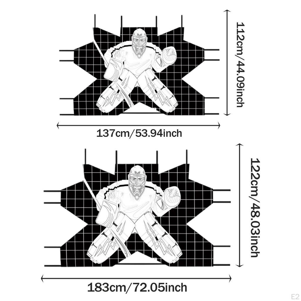 Хоккейные ворота, вратарская мишень, складная переносная, простая установка, тренировочная сетка для