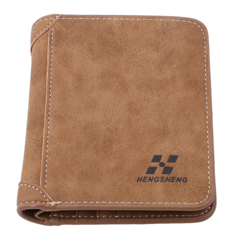 Men Pu Leather Id Credit Card Holder Clutch Bifold Coin Purse Wallet Pockets High Quality