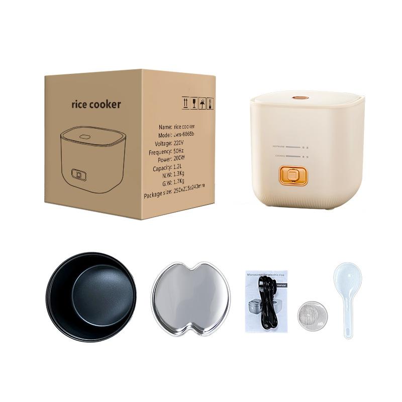 Рисоварка с антипригарным покрытием 1,2 л бытовая интеллектуальная маленькая мини-рисоварка многофункциональная рисоварка 220 В антипригарная кастрюля