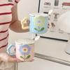 Tulip Cup Ceramic Cup Mug with Lid Girl Giving Friend Teacher Birthday Gift Practical Souvenir