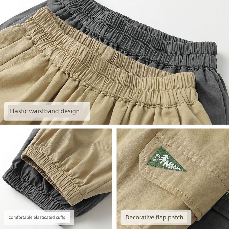 Boys' Outdoor Quick-Drying Long Pants, 2025 Spring New Style, Outdoor Children's Clothing, Baby Thin Long Pants, Spring Trendy Style