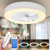 50cm 80W Zamonaviy Aqlli LED Shiftli Chiroqli Shift Vintilatori Yotoqxona Dekori Sovuq Ventilator Chiroqni Ilova/Pult Orqali Boshqarish