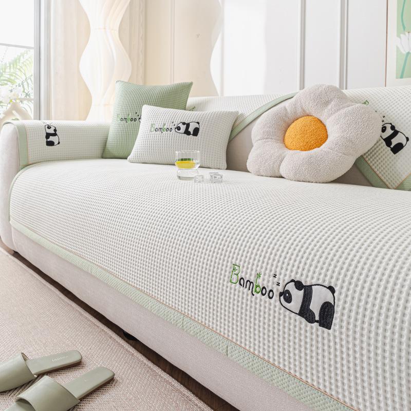Ice Silk Sofa Cushion New Summer Cool Sofa Mat Seat Cushion Advanced Non-Slip Sofa Cover Cover Cloth