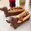 1PC Dachshund Tray Funny Hot Dogs Sushi Serving Tray Candy Dish Dachshund Dinner Plate Cute Shaped Sandwiches Puppy Dinnerplate