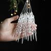 DIY Transparent Icicle Ornaments Exquisite Xmas Tree Ornaments  Merry Christmas Decor