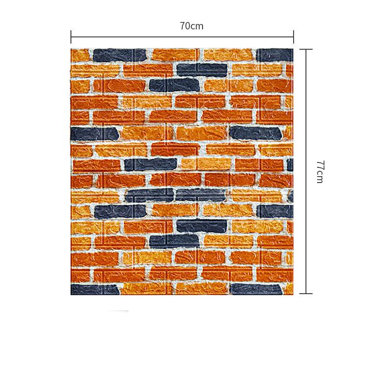 10 шт. 70*77 см 3d пенопластовые наклейки на стену, панели, кирпичные водостойкие клейкие обои для гостиной, спальни, дома, дома, декора для ванной комнаты