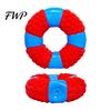 Puppy Teething Toys Lifebuoy Ring Dog Toy, Latex Squeaky Chew Teeth Oral Care Cleaning Toy for Aggressive Chewers, Interactive Pet Training