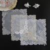 Popular Beads Flowers Embroidery Table Place Mat Pad Cloth Wedding Christmas Placemat Kitchen Table Decoration and Accessories