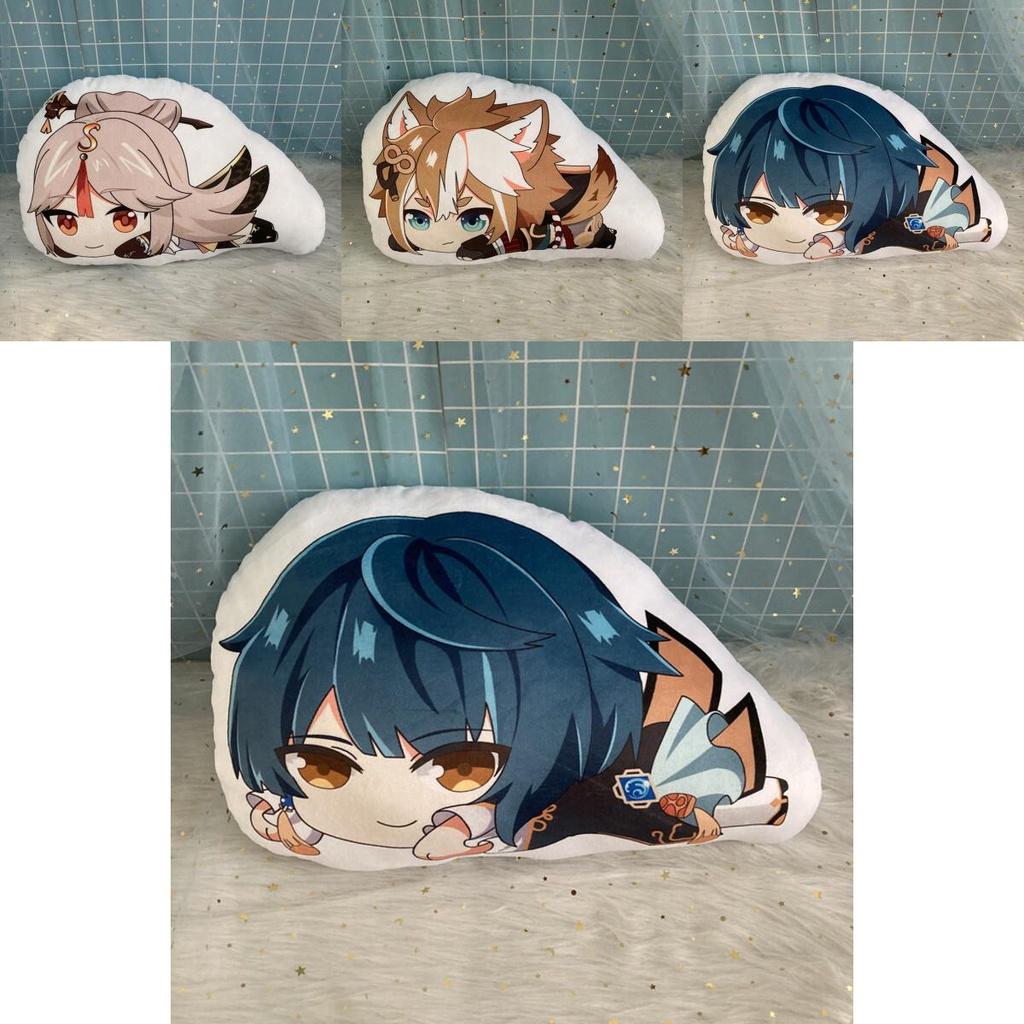 Soft And Non-toxic Genshin Impact Zhongli Nilou Sucrose Sleepy Plush Doll Cushion Pillow Xmas Gift