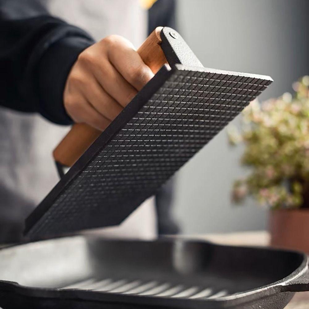 Пресс для бекона из железной решётки, жаропрочный пресс для мяса, прочный пресс для бургеров, барбекю