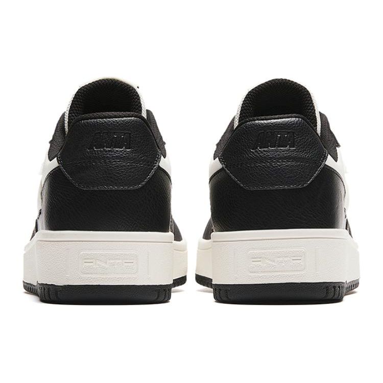 Anta Кроссовки для скейтбординга Life Series Zero Feel Panda Colorway, нескользящие, водонепроницаемые, низкие, мужские, цвет черный, белый 912318060-7