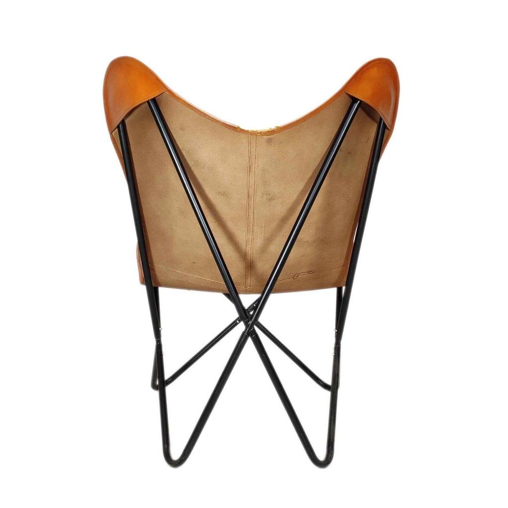 Новое кресло, кожаное кресло-бабочка для домашнего декора, кожаное кресло для отдыха.