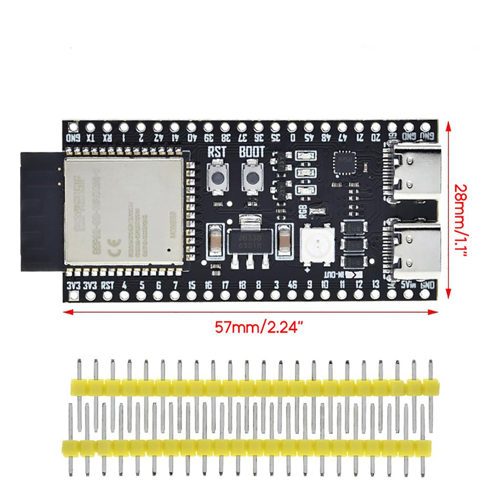 ESP32-S3-DevKitC-1-N8R2 Плата разработки WiFi + Bluetooth 2-функциональный микроконтроллер для Arduino-