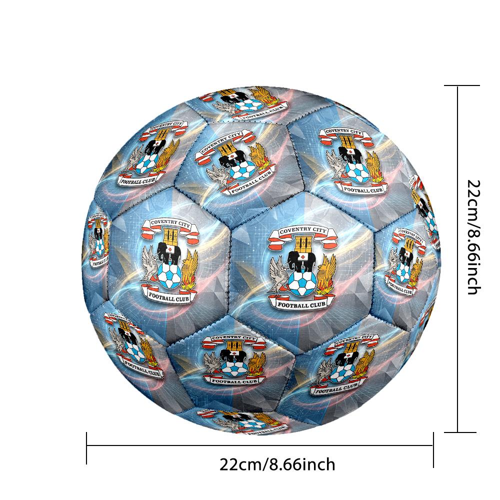 Футбольный мяч Coventry City, размер 5, с принтом, противоскользящий, для взрослых, сувенир для футбольных фанатов