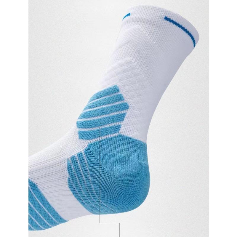 Практичные баскетбольные носки Bullfighting 2.0, спортивные носки с длинным рукавом и высоким верхом, элитные однотонные носки с полотенцем, новые впитывающие пот носки