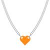 17KM Punk 2Pcs Heart Brick Couples Love Necklace For Lovers Women Men Elements Friendship Necklaces Valentines Gift Jewelry