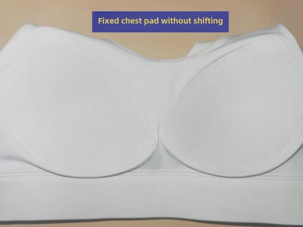 Женский бесшовный спортивный бюстгальтер с накладкой на грудь: Противопровисающая, ударопрочная, сборчатая конструкция для бега и фитнеса
