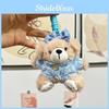 Lovely Plush Bear Keychain Character Doll In Soft Fabric Ideal For Gifting And Collectibles