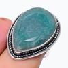 Natural Emerald(Simulated) Gemstone 925 Sterling Silver Jewelry Ring Size 7 p9B94