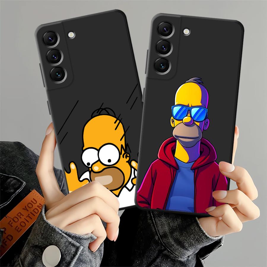 Fun S-simpsons Case for Samsung Galaxy A73 A51 A22 A32 A23 A53 A35 A26 A72 A55 A41 A25 A71 A52 A36 A24 Phone Cover