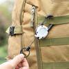 1/8Pcs Retractable Keychain with Steel Wire Rope Carabiner Badge Reel Holder Clip Key Ring Heavy Duty Outdoor Camping Climbing Anti-lost Buckle