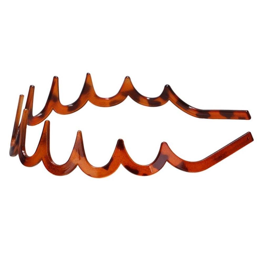 Resin Headwear Non-slip Wave Comb Headband New Hair Hoop Women Gift