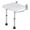 Folding Shower Bench Wall Mounted Flip-up Bath Seat Screw-in Bathroom Chair Stool with Non-slip