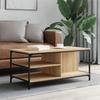 VidaXL Coffee Table Sonoma Oak 100x50x45 Cm Engineered Wood 835305