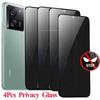 4 шт. Защитное стекло с защитой от подглядывания для Xiaomi 13T Pro 11T 13 Антишпионский защитный экран для Xiaomi 11T Pro 12T 12T Pro Защитное стекло