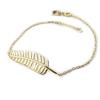[N6211] - Gold Plated Bracelet 'Navajos' (feather)