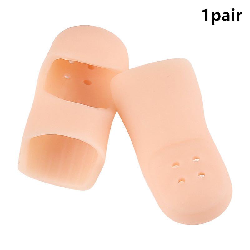 2pcs Toe Separator Finger Protector Applicator Corn Callus Remover Bunion Corrector Pedicure Tools Pain Relief Tube Foot Care