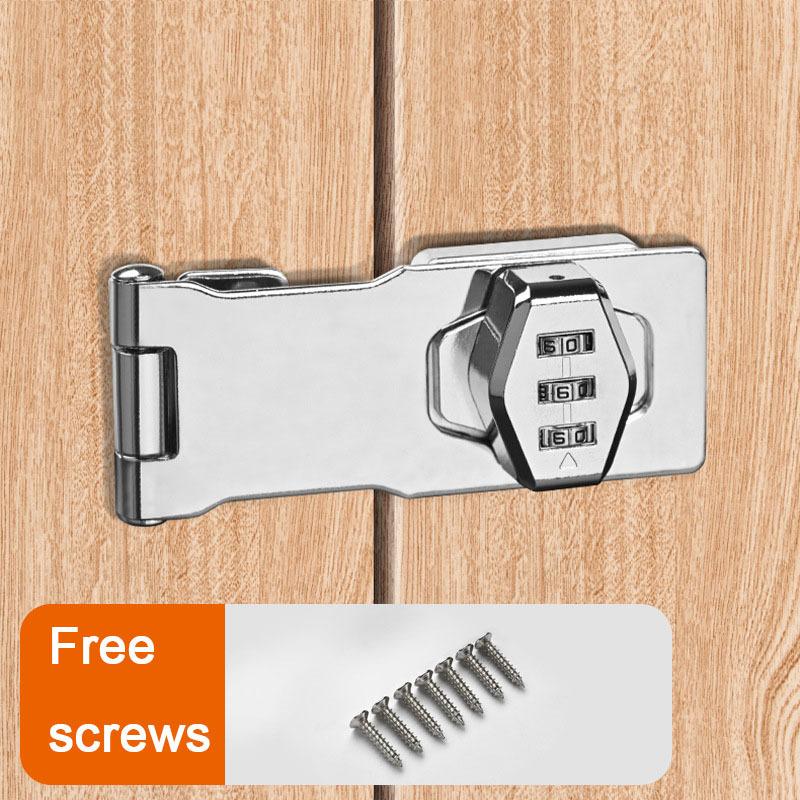 Mechanical Password Lock Household Password Lock Rotary Hasp Locks Keyless for Garden Interior Mailbox Bathroom Pet Doors