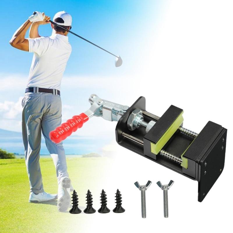 Тиски для перехвата клюшек для гольфа Инструмент Тиски для клюшек Зажим для клюшек для гольфа Сверхпрочный Зажим для шафта клюшки для гольфа Домашние Рабочие столы для работы с грипами для гольфа для Мужчин Женщин