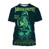 Megadeth 3D Printed T-Shirts Fashion Rock Band Men's Casual T-shirt Summer Men Women Punk Funny Hip Pop Short Sleeve Kids