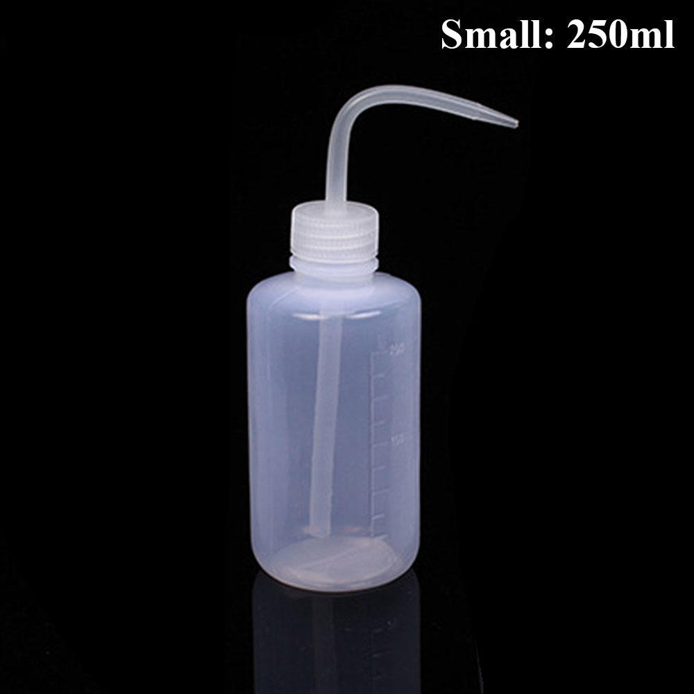 250ml/500ml Plastic Bend Washing Watering Can Gardening Curved Mouth Alcohol Bottle