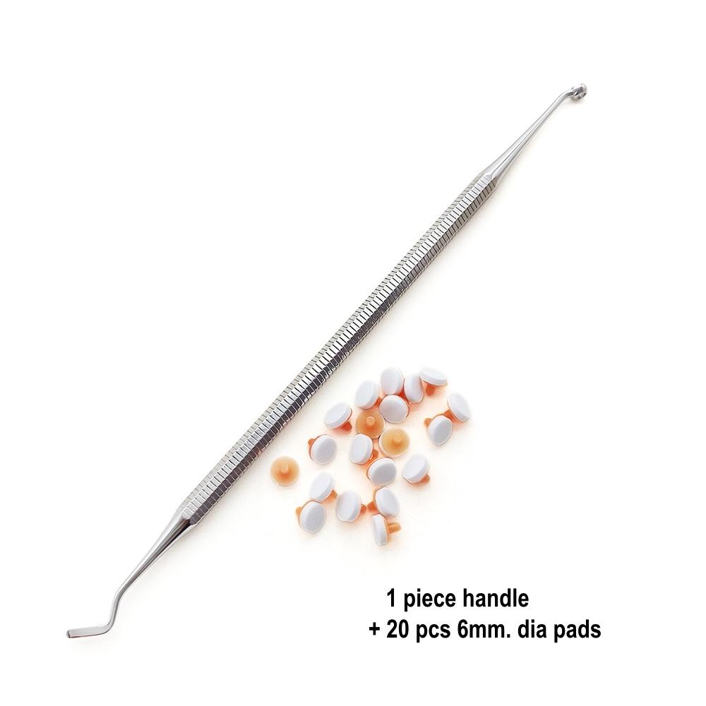 Инструмент для моделирования стоматологических композитных смол Шпатель для заполнения Ручка для смешивания Подушечки из пеноматериала L/S Ассортимент Набор инструментов Подушечки для лепки