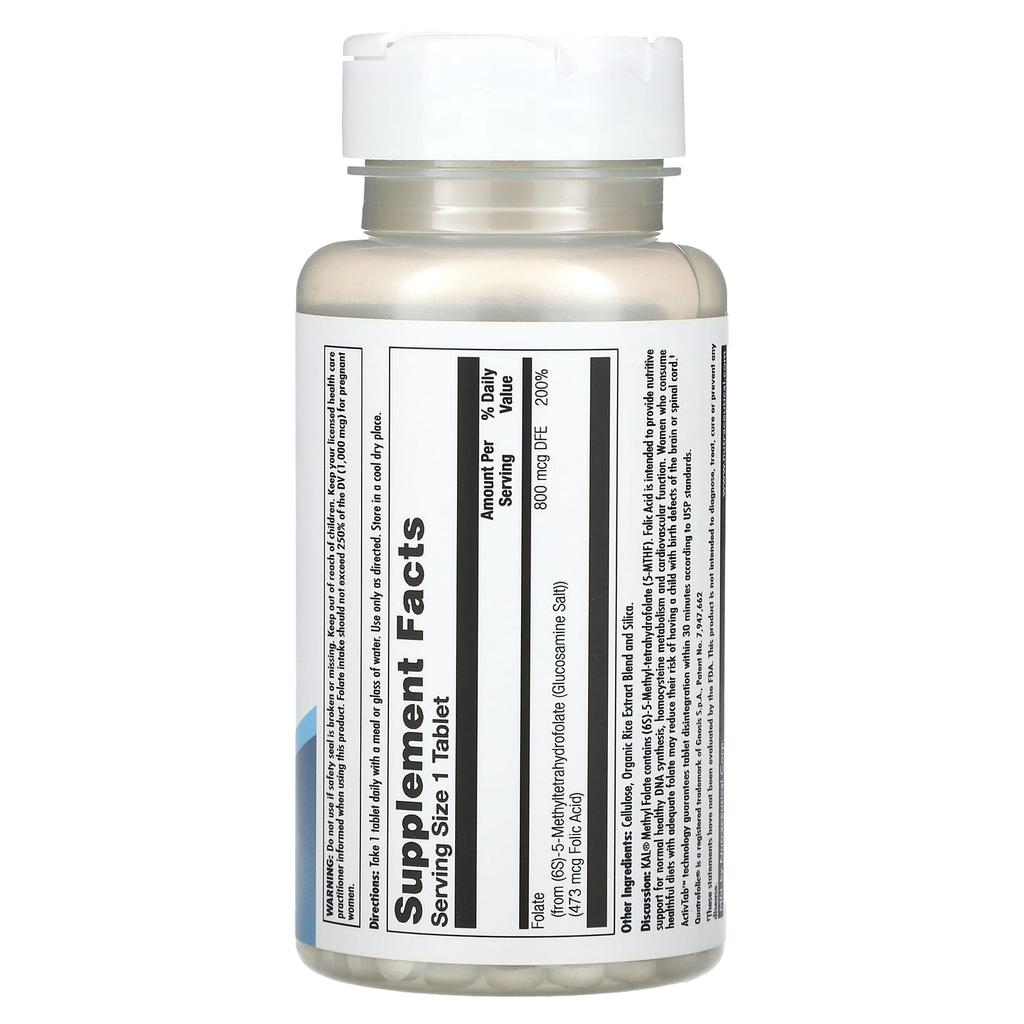 Methyl Folate, 800 Mcg, 90 Tablets