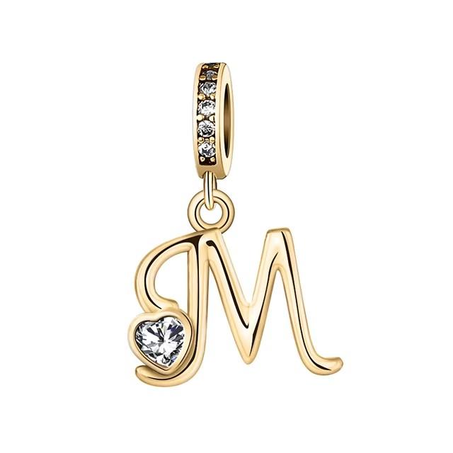 Новый медный с покрытием Rose Gold, Light Gold, двухцветный, с 26 английскими буквами, подвеска-шарм, совместим с браслетами, ожерельями, для самостоятельного изготовления украшений