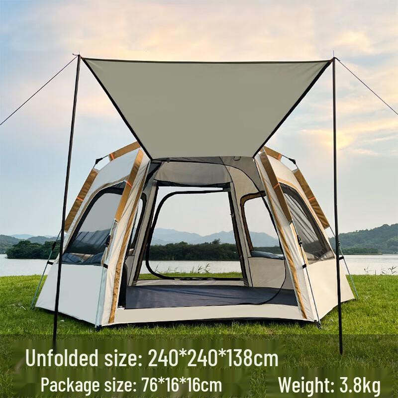 Bingshuo Outdoor Automatic Hexagonal Pop-up Tent